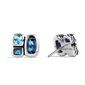David Yurman Blue Topaz Confetti Stud Earrings